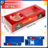 Lincia 12 Pieces Race Car Party Food Tray Boxes Car Birthday Party Favors view 2