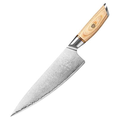Chef Knife,Kitchen Knife, 8.5 Inch Chef Knife High Carbon Forging 3-layer Composite Steel 10Cr15CoMoV Steel Core Sharp Cooking Vegetable Cutting Tool (Color : Only Knife)