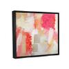 Stupell Industries Vivid Pink Geometric Shapes Scribble Doodle Lines Floating Framed Wall Art, Design By Beau Wild view 2
