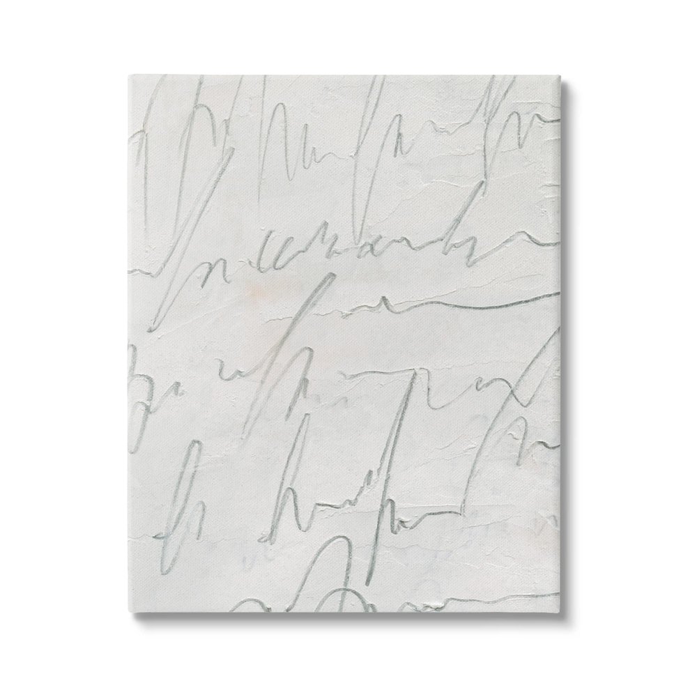 Stupell Industries Contemporary Cursive Script Abstract Scribble Words Canvas Wall Art, Design by Emma Caroline