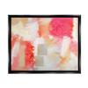 Stupell Industries Vivid Pink Geometric Shapes Scribble Doodle Lines Floating Framed Wall Art, Design By Beau Wild view 1
