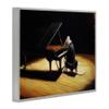 'Mouse Musician Playing Grand Piano Stage'| Framed Giclee Art view 2