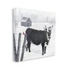 Stupell Industries Black Farm Cow Niveous Snow Covered Field Canvas Wall Art, Design By Diane Fifer view 2