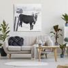 Stupell Industries Black Farm Cow Niveous Snow Covered Field Canvas Wall Art, Design By Diane Fifer view 3