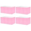 4 Pack 29x108 Inch Metallic Foil Fringe Tinsel Table Skirts for Rectangle Tables Streamer Backdrop for Wedding, Birthday, Parade Floats, Christmas, Halloween Party Decoration(Macaron Pink) view 1