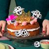 60Pcs Disco Cowgirl Pary Cake Decoration, 20Pcs Disco Ball Cup Toppers 10Pcs Mini Pink Cowgirl Hats 10Pcs Cow Print Cowboy Hats Westen Cowgirl Party Birthday Table Decor view 4