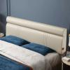 Artificial Leather Headboard Backrest Wall Pillow Large Bedside Cushion Bed Rest Bolster Headrest Upholstered Lumbar Cushion with Removable Cover,A,No headboard Full 47.2" view 1