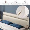 Artificial Leather Headboard Backrest Wall Pillow Large Bedside Cushion Bed Rest Bolster Headrest Upholstered Lumbar Cushion with Removable Cover,A,No headboard Full 47.2" view 3