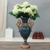 Elegant Large Flower Vases Table Centerpiece for Kitchen Dining Living Room Home Decor, European RetroTall Big Resin Flowers Chinese Vases for Bedroom Decorations, Christmas Wedding Gift 16in9.8in view 2