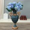 Elegant Large Flower Vases Table Centerpiece for Kitchen Dining Living Room Home Decor, European RetroTall Big Resin Flowers Chinese Vases for Bedroom Decorations, Christmas Wedding Gift 16in9.8in view 4