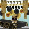Beistle 3-Tier Shimmering Gold Chandelier Metallic Tinsel Fringe Hanging Decoration for Photo Booth Backdrops Elegant Events, Birthday Parties, Engagement Anniversary & Wedding Celebrations, 4 Ft view 4