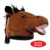 Beistle Unisex Plush Horse Head Hat - Western Costume Accessory, Farm Themed Party Supplies, Crazy Animal Headwear, Dress-Up Accessories, Derby Day Novelty Cap view 3