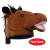 Beistle Unisex Plush Horse Head Hat - Western Costume Accessory, Farm Themed Party Supplies, Crazy Animal Headwear, Dress-Up Accessories, Derby Day Novelty Cap view 4