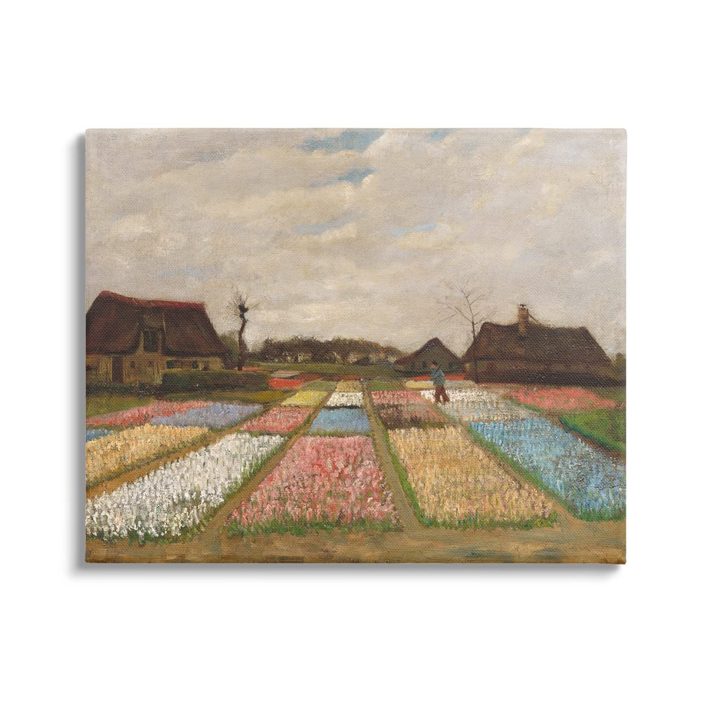 Stupell Industries Bulb Fields in Holland Vincent van Gogh Classic Painting Canvas Wall Art, Design By one1000paintings