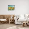 Stupell Industries Collaged Sunflower Field Abstract Layered Ephemera Meadow Floating Framed Wall Art, Design By Traci Anderson view 3