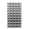 DJC Supply Grey Medium 5.9" X 9.4" X 4.9" Heavy duty thermoplastic storage bin organizer, Stackable, Hangable, Side-connect, Used in garages, offices, factories, and more! (8 PACK) view 3