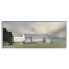 'Sunlit Barn Birds Flying Rural Countryside'| Framed Giclee Art view 1