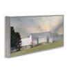 'Sunlit Barn Birds Flying Rural Countryside'| Framed Giclee Art view 2