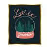 Stupell Industries Let It Snow Seasonal Winter Globe Candy Cane Text Floating Framed Wall Art, Design By Dominika Godette view 1