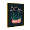 Stupell Industries Let It Snow Seasonal Winter Globe Candy Cane Text Floating Framed Wall Art, Design By Dominika Godette view 2