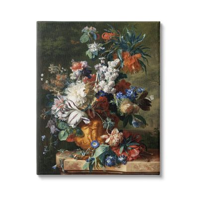 Stupell Industries Bouquet of Flowers in Urn Jan van Huysum Painting Canvas Wall Art, Design By one1000paintings