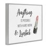 'Anything Possible With Lipstick Glam Makeup'| Framed Giclee Art view 2