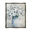 Stupell Industries Mixed White Peonies & Poppies Bouquet Traditional Painting Floating Framed Wall Art, Design By Sally Swatland view 1