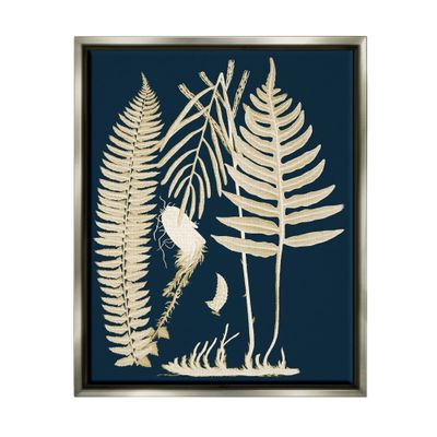 Stupell Industries Layered Ferns Botanical Roots Contemporary Abstract Design Floating Framed Wall Art, Design By Piddix