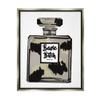 Stupell Industries Basic Bi*** Perfume Bottle Chic Upscale Fashion Floating Framed Wall Art, Design By Amelia Noyes view 1