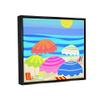 Stupell Industries Vibrant Sun Umbrellas Summer Beach Shore Scene Floating Framed Wall Art, Design By Maret Hensick view 2