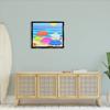 Stupell Industries Vibrant Sun Umbrellas Summer Beach Shore Scene Floating Framed Wall Art, Design By Maret Hensick view 3