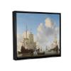 Stupell Industries Dutch Ships at Sea Willem van de Velde Classic Painting Floating Framed Wall Art, Design By one1000paintings view 2