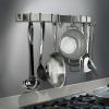 Enclume Handcrafted 24" Easy Mount, 6 Hooks, Stainless Steel Wall Rack view 1