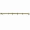 Enclume Handcrafted 36" Easy Mount, 6 Hooks, Brass Wall Rack view 2