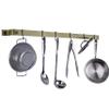Enclume Handcrafted 36" Easy Mount, 6 Hooks, Brass Wall Rack view 3