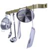 Enclume Handcrafted 36" Easy Mount, 6 Hooks, Brass Wall Rack view 4