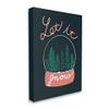 Stupell Industries Let It Snow Seasonal Winter Globe Candy Cane Text Canvas Wall Art, Design By Dominika Godette view 2