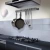 Enclume Handcrafted 30" Easy Mount, 6 Hooks, Hammered Steel Wall Rack view 1