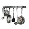 Enclume Handcrafted 30" Easy Mount, 6 Hooks, Hammered Steel Wall Rack view 4