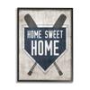 Stupell Industries Rustic Sweet Home Baseball Bats & Base Plate Framed Wall Art, Design By Natalie Carpentieri view 1