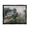 Stupell Industries Classic Countryside House Painting Roaming Farm Animals Floating Framed Wall Art, Design By Daphne Polselli view 1