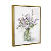 Stupell Industries Dainty Lavender Blooms Arrangement Classic Glass Vase Floating Framed Wall Art, Design By Carol Robinson view 2