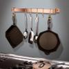 Enclume Handcrafted 24" Easy Mount, 6 Hooks, Brushed Copper Wall Rack view 1