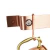 Enclume Handcrafted 24" Easy Mount, 6 Hooks, Brushed Copper Wall Rack view 4