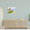 Stupell Industries Quaint Seaside Cottages Overlooking Vast Ocean Landscape Framed Wall Art, Design By Tina Finn view 2