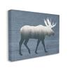 Stupell Industries Woodland Trees Within Moose Silhouette Rustic Animal Canvas Wall Art, Design By Lettered and Lined view 2