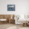 Stupell Industries Woodland Trees Within Moose Silhouette Rustic Animal Canvas Wall Art, Design By Lettered and Lined view 3