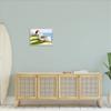 Stupell Industries Quaint Seaside Cottages Overlooking Vast Ocean Landscape Framed Wall Art, Design By Tina Finn view 2
