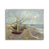 Stupell Industries Fishing Boats on Beach Saintes Maries Vincent van Gogh Painting Canvas Wall Art, Design By one1000paintings view 1