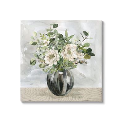 Stupell Industries Detailed Flower Arrangement Mixed Blooms Vase Bouquet Canvas Wall Art, Design By Carol Robinson
